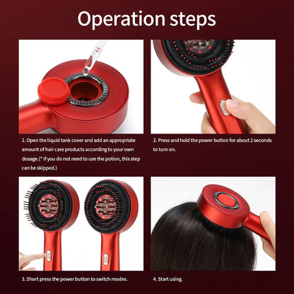 Electric Scalp Massage Comb Red Light