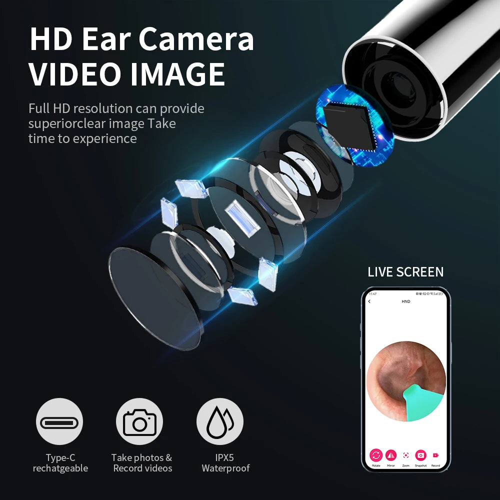 Pro Wireless Visual Ear Cleaner with HD Camera