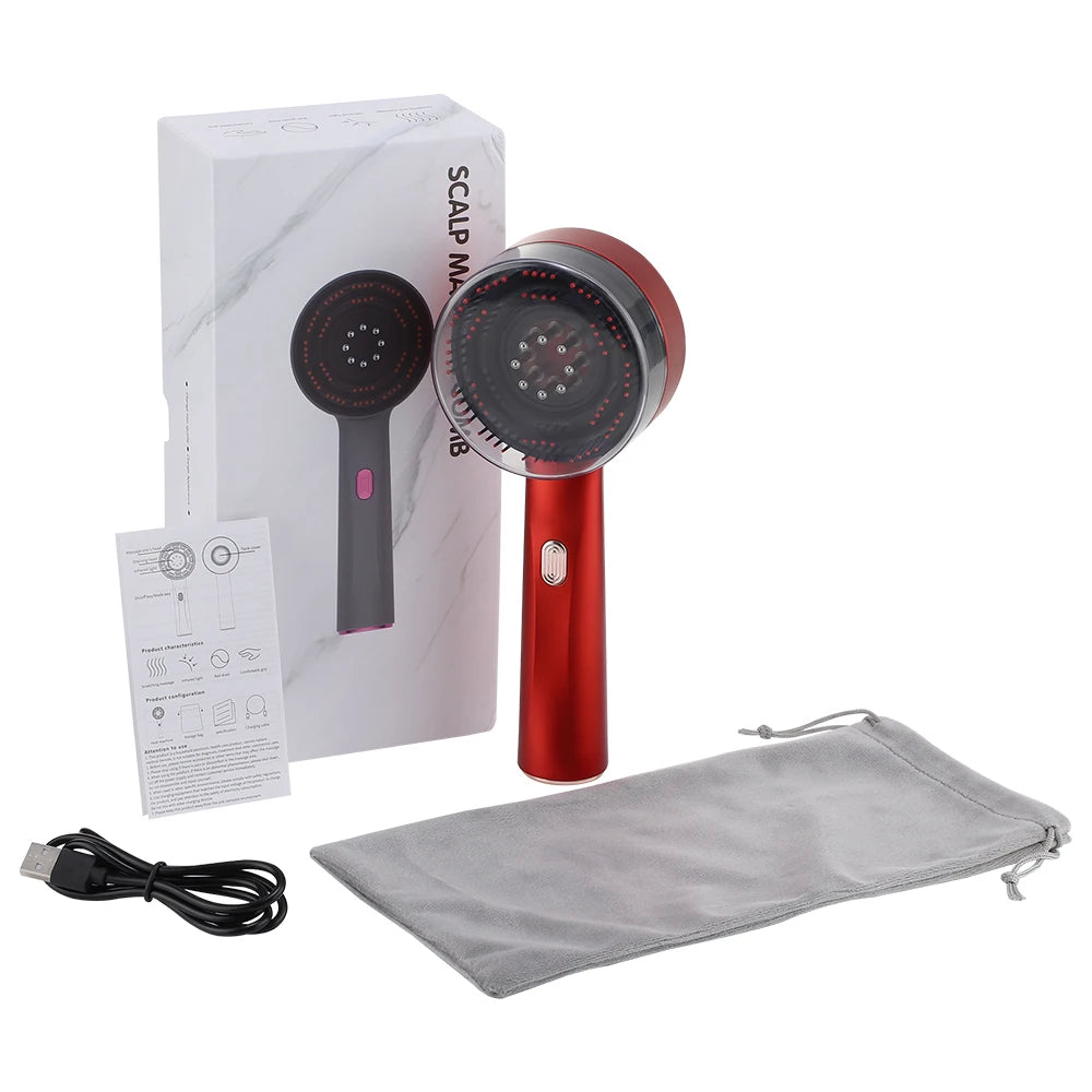 Electric Scalp Massage Comb Red Light