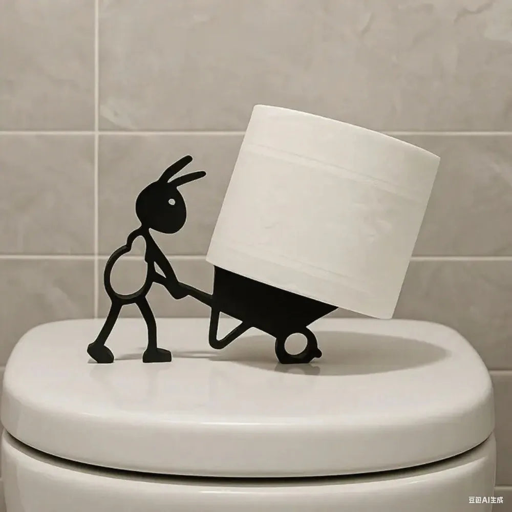 Minimalist Animal Tissue Holder – Bathroom Paper Roll Organizer
