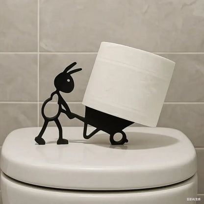 Minimalist Animal Tissue Holder – Bathroom Paper Roll Organizer