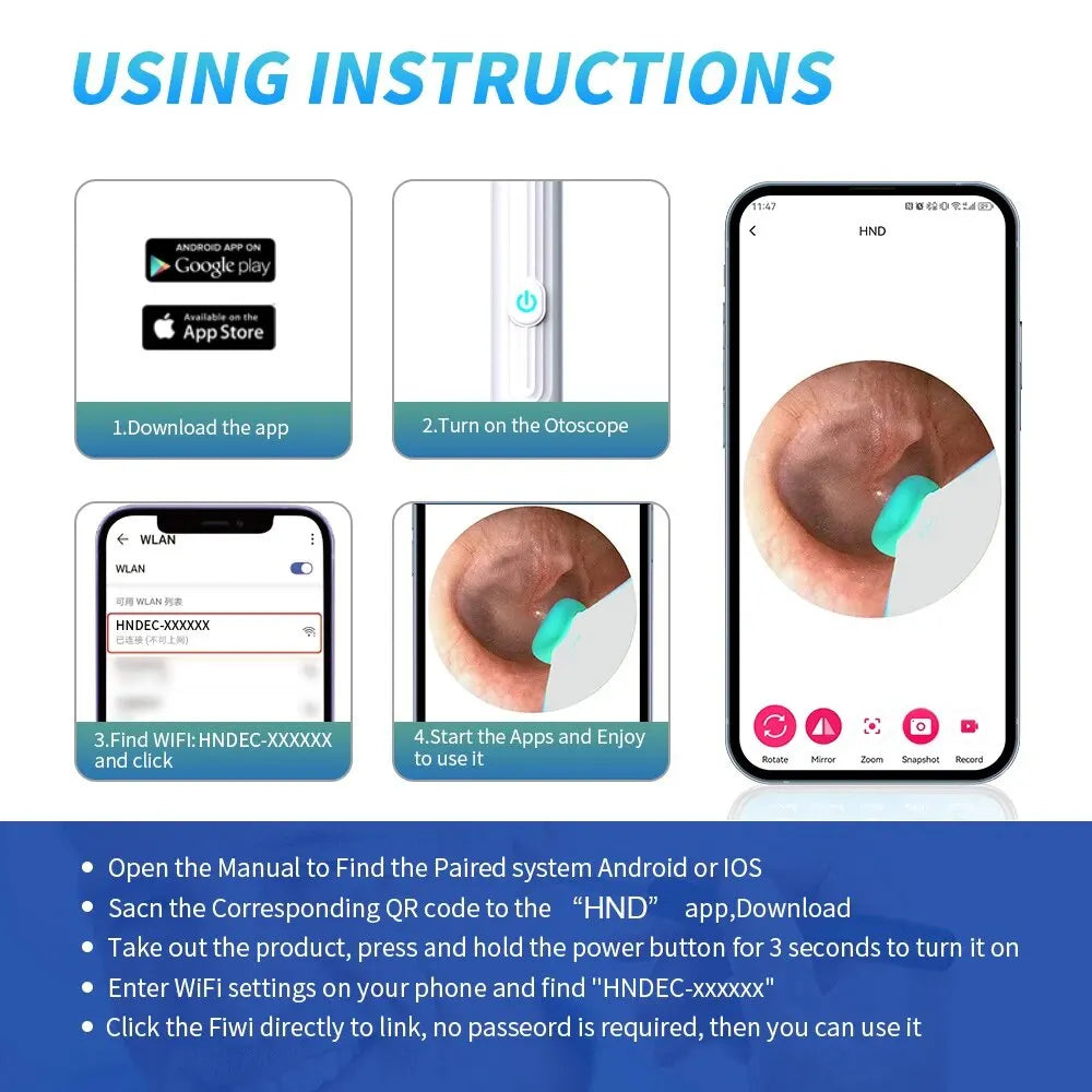Pro Wireless Visual Ear Cleaner with HD Camera