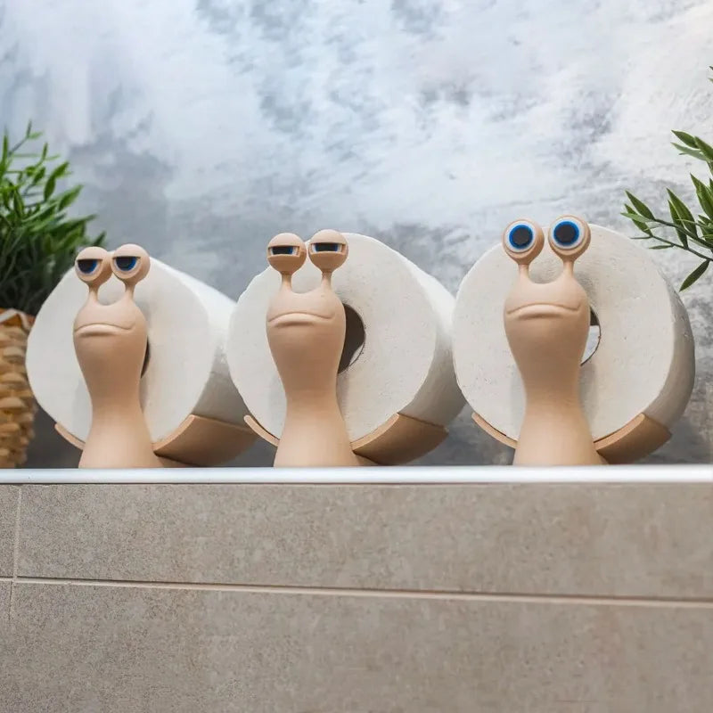 Animal Snail Toilet Paper Holder – Freestanding Bathroom Tissue Rack