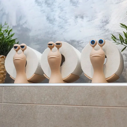 Animal Snail Toilet Paper Holder – Freestanding Bathroom Tissue Rack