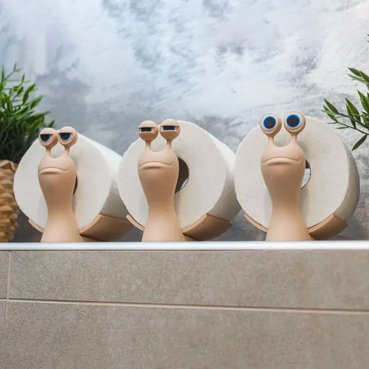 Animal Snail Toilet Paper Holder – Freestanding Bathroom Tissue Rack