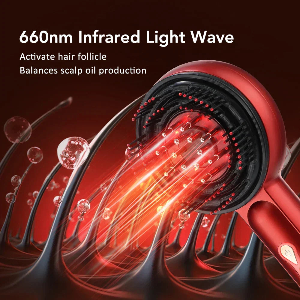 Electric Scalp Massage Comb Red Light