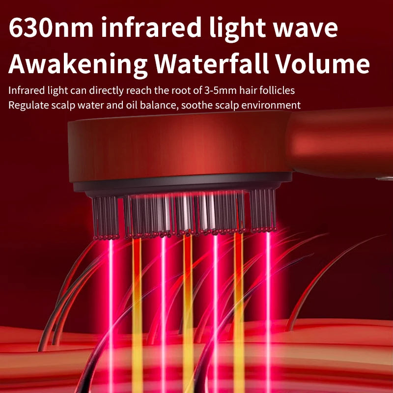 Electric Scalp Massage Comb Red Light