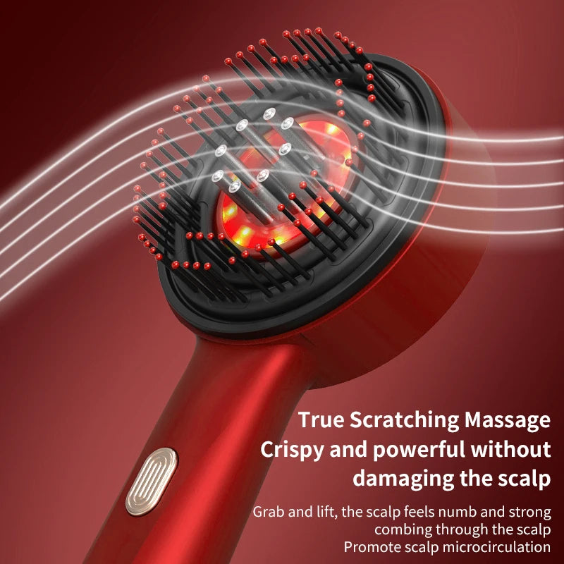 Electric Scalp Massage Comb Red Light