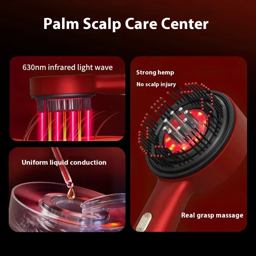 Electric Scalp Massage Comb Red Light