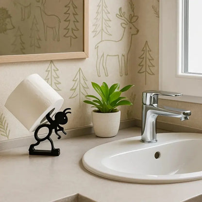 Minimalist Animal Tissue Holder – Bathroom Paper Roll Organizer