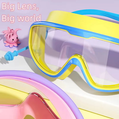 👉 Kids Anti-Fog Swimming Goggles – Wide View Waterproof Swim Goggles
