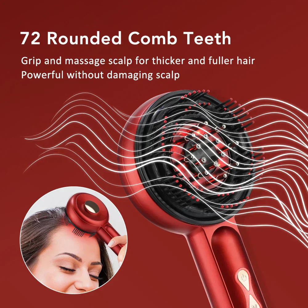 Electric Scalp Massage Comb Red Light