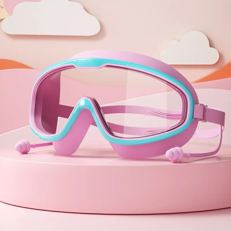 👉 Kids Anti-Fog Swimming Goggles – Wide View Waterproof Swim Goggles