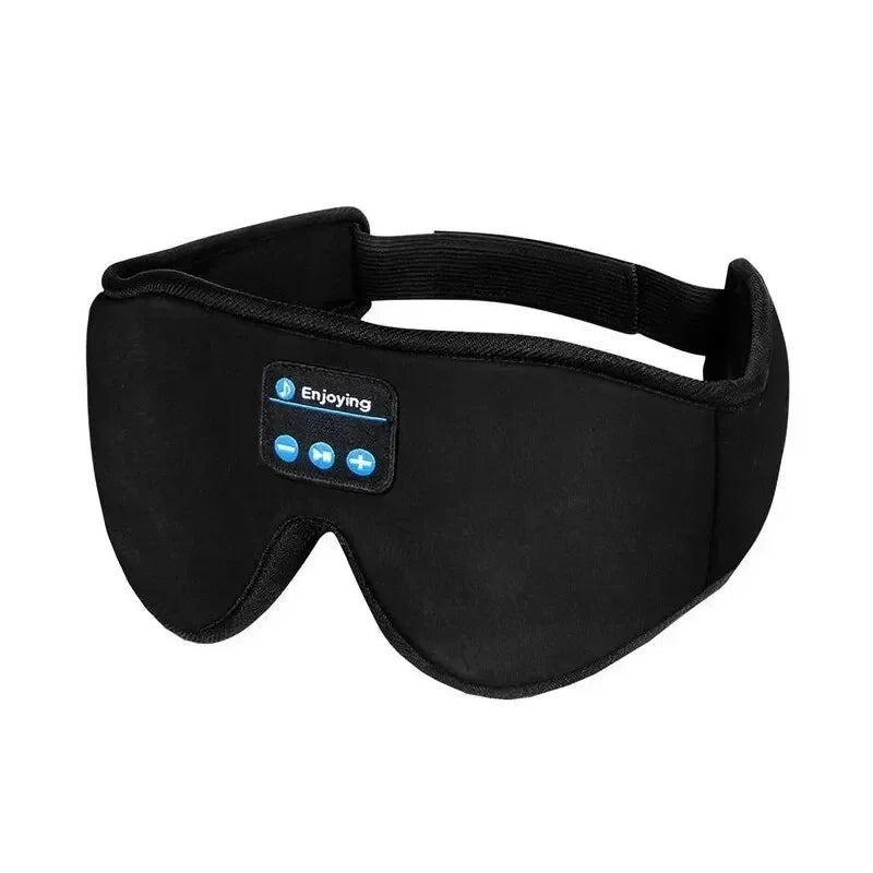 3D Eye Mask Music Play Sleeping Headphones with Built-In HD Speaker Mask for Sleep Headphones Bluetooth